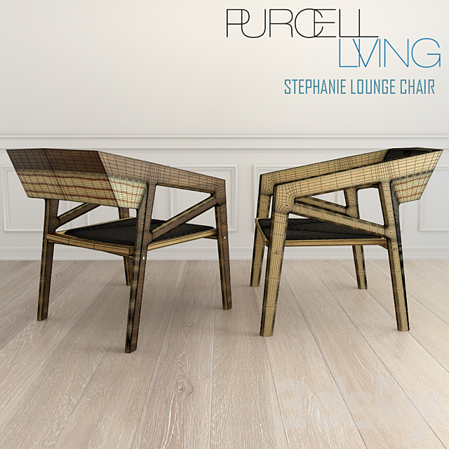 Purcell Living Stephanie Lounge Chair 3DS Max Model - thumbnail 3