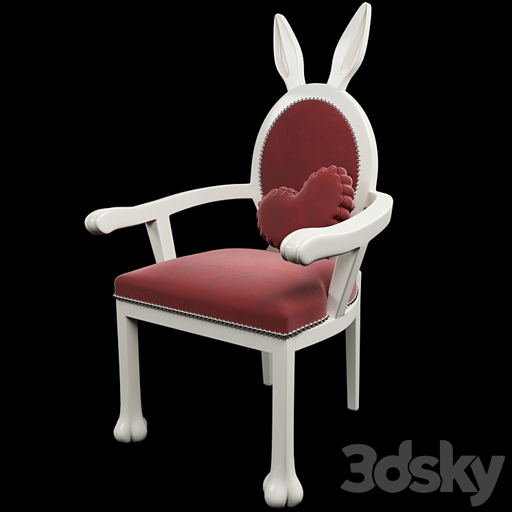 Rabbit chair 3DS Max Model - thumbnail 3