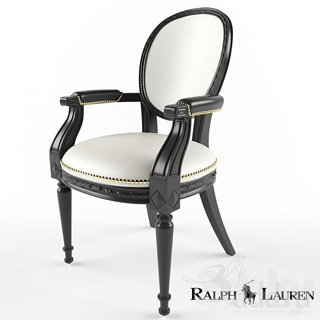 Ralph Lauren One Fifth Paris Dining Armchair 3DSMax File - thumbnail 1