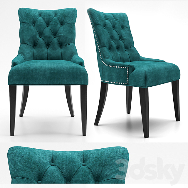 Regent Upholstered Dining Chair 3ds Max - thumbnail 1