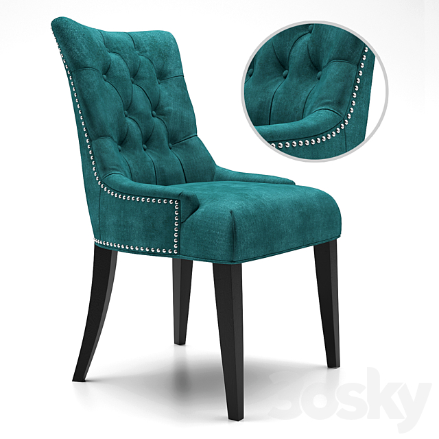 Regent Upholstered Dining Chair 3ds Max - thumbnail 2