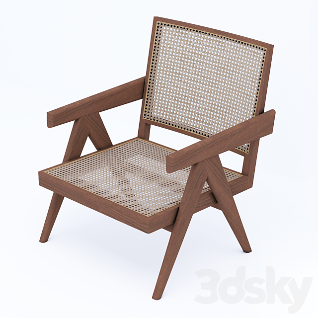 replica chair jean pierre jeanneret 3DSMax File - thumbnail 2