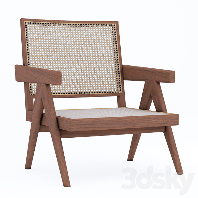 replica chair jean pierre jeanneret 3DSMax File - thumbnail 3