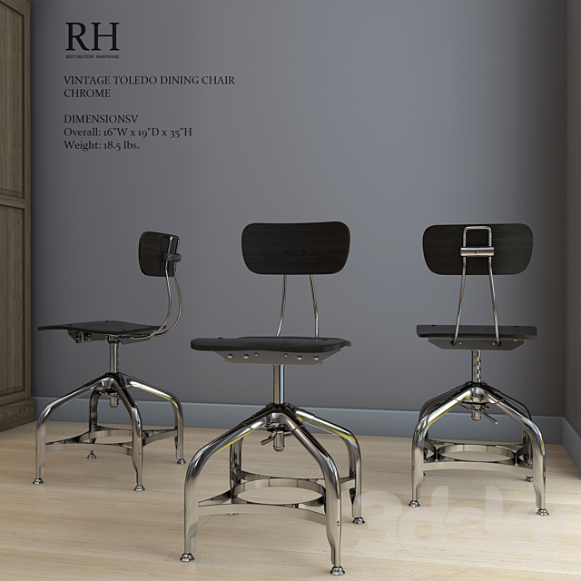 Restoration Hardware 3DSMax File - thumbnail 1