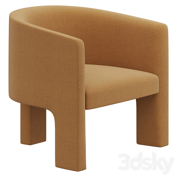 Restoration Hardware Ines Chair 3DS Max Model - thumbnail 3