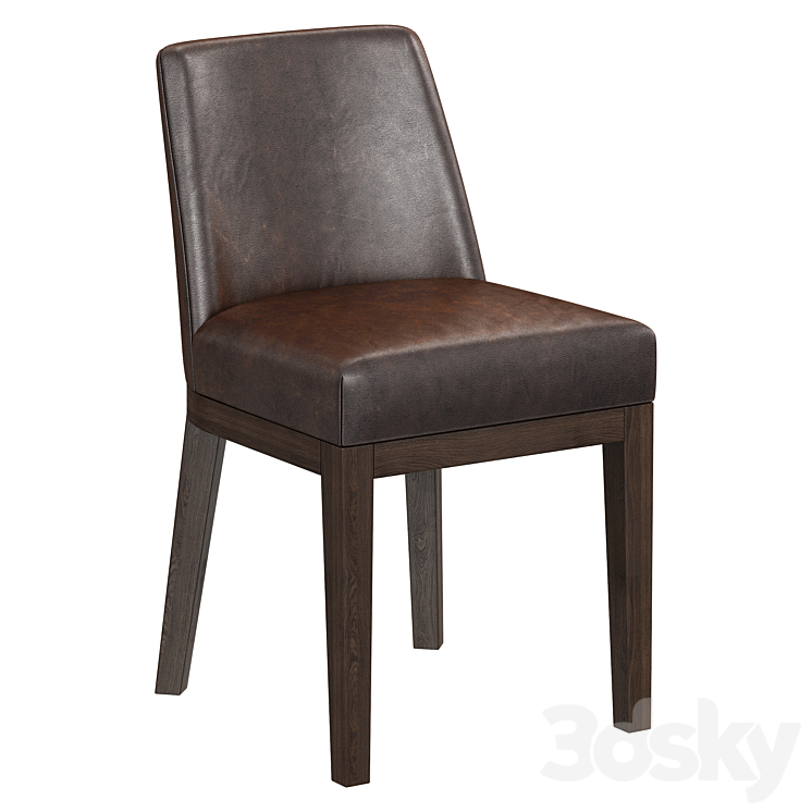 Restoration Hardware Morgan Dining Side Chair 3DS Max Model - thumbnail 1