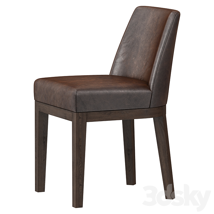 Restoration Hardware Morgan Dining Side Chair 3DS Max Model - thumbnail 2