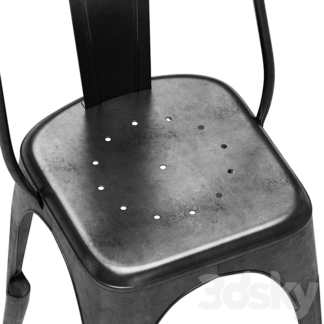 Restoration Hardware Remy Side Chair 3ds Max - thumbnail 2