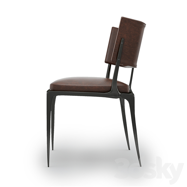 Reve dining chair by Holly hunt 3DS Max Model - thumbnail 2