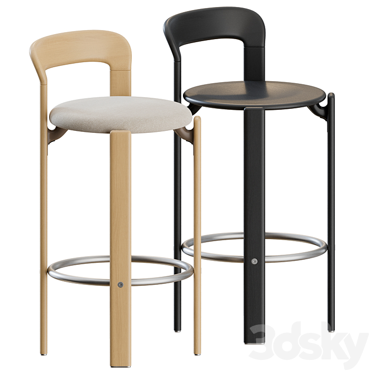 Rey Bar Stool by Hay 3DS Max Model - thumbnail 1