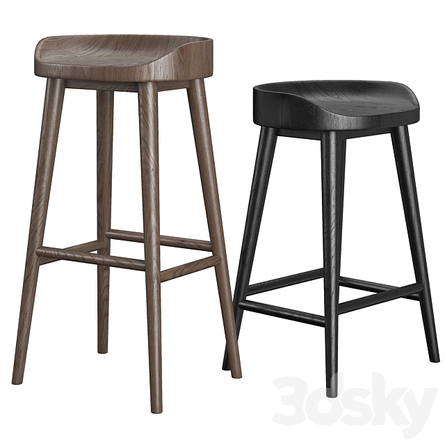 RH Danish Stool 3DSMax File - thumbnail 1