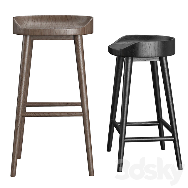 RH Danish Stool 3DSMax File - thumbnail 2