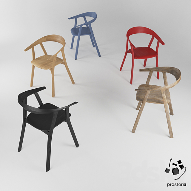 Rhomb chair by Prostoria 3DSMax File - thumbnail 2