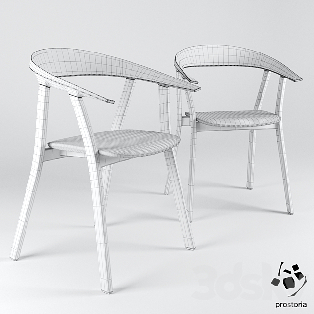 Rhomb chair by Prostoria 3DSMax File - thumbnail 3