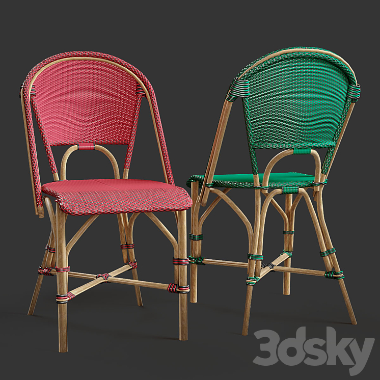 Riviera Dining Chair 3DS Max Model - thumbnail 2