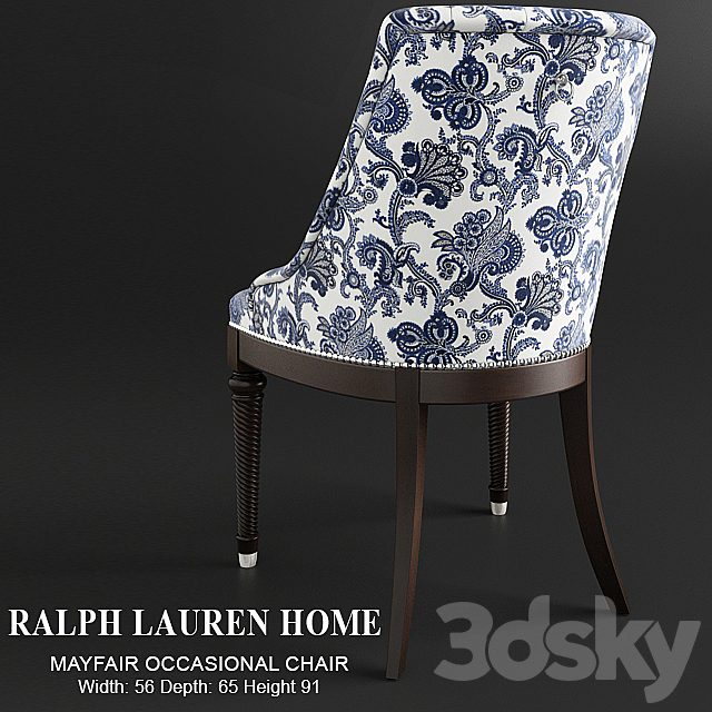 RLH – MAYFAIR OCCASIONAL CHAIR 3DS Max Model - thumbnail 2