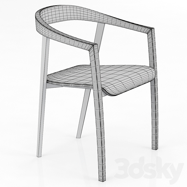 RO-CHAIR-WOOD by Zilio Aldo 3DS Max Model - thumbnail 3