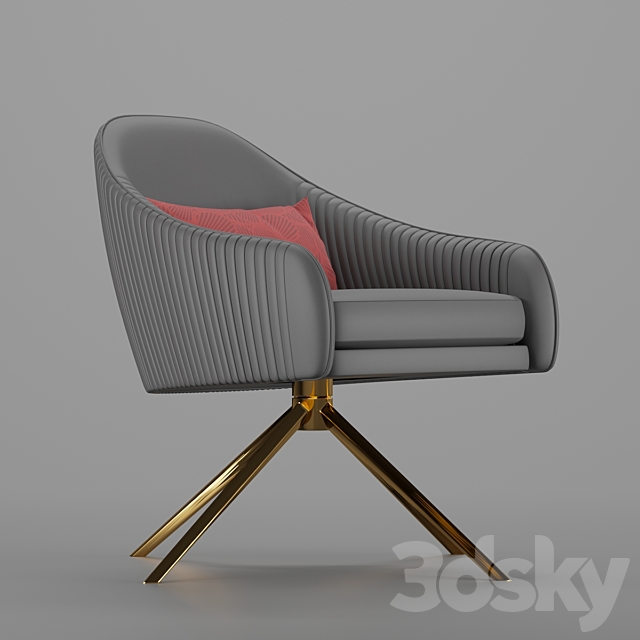 Roar Rabbit Swivel Chair 3DS Max Model - thumbnail 3