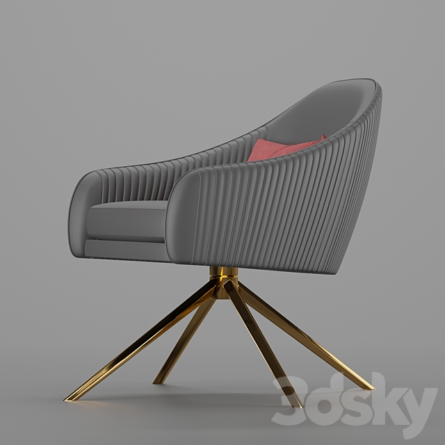 Roar Rabbit Swivel Chair 3DS Max Model - thumbnail 4