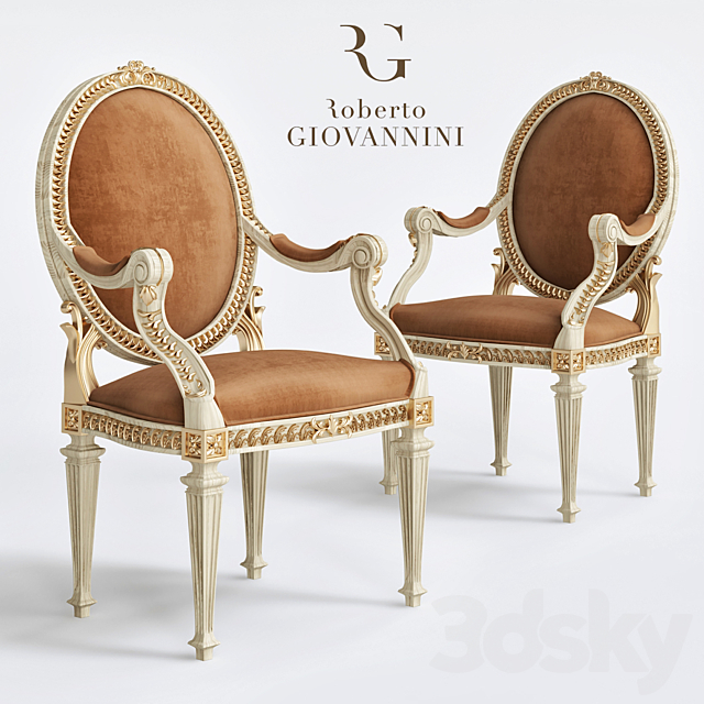 Roberto Giovannini Armchair 3DSMax File - thumbnail 1