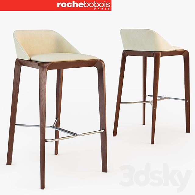 Roche Bobois bar chair BRIO Bar stool 3DSMax File - thumbnail 1