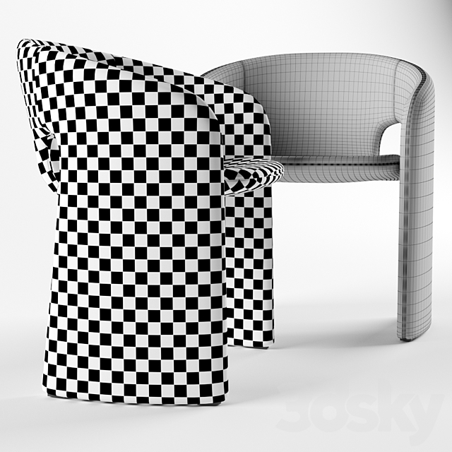 Roche Bobois Celeste Armchair 3DSMax File - thumbnail 3