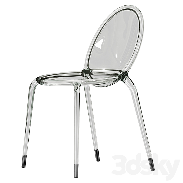 Roche Bobois Loop chair crystal 3DS Max Model - thumbnail 2