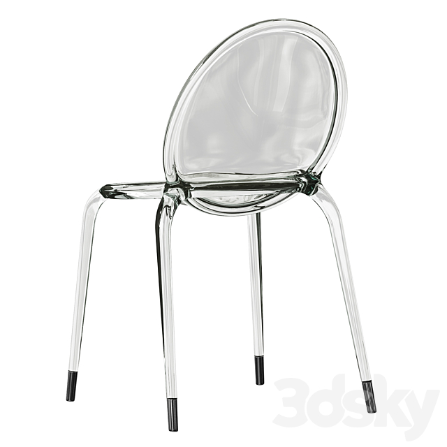 Roche Bobois Loop chair crystal 3DS Max Model - thumbnail 3