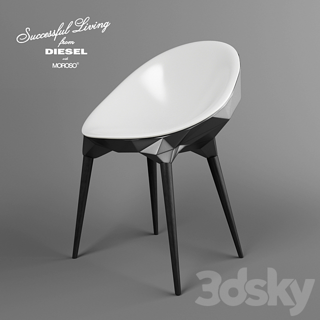 ‘Rock Chair’ by Diesel for Moroso 3DS Max Model - thumbnail 1