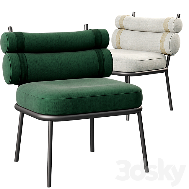 Roll Kettal Club Armchair 3DSMax File - thumbnail 1