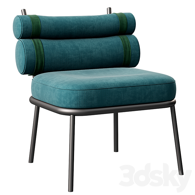 Roll Kettal Club Armchair 3DSMax File - thumbnail 2