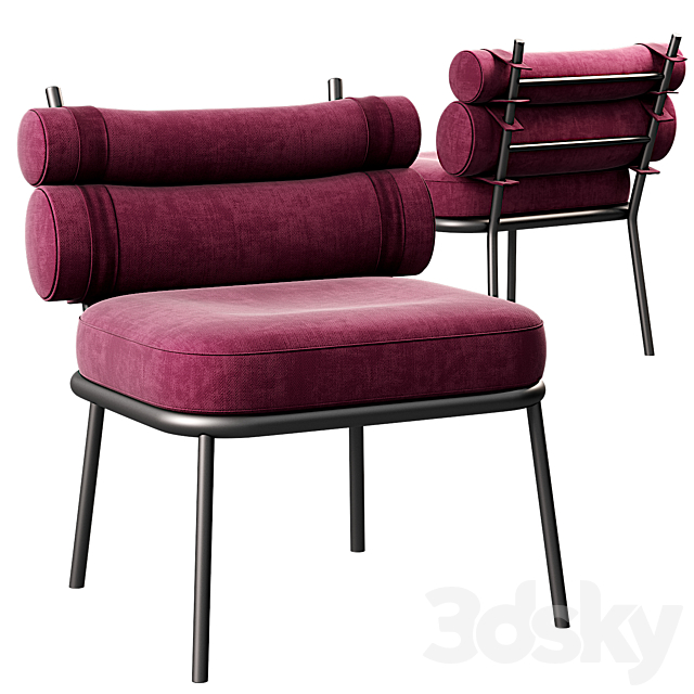 Roll Kettal Club Armchair 3DSMax File - thumbnail 3