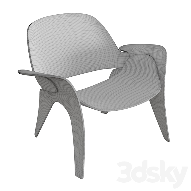 Rose chair 3DSMax File - thumbnail 2