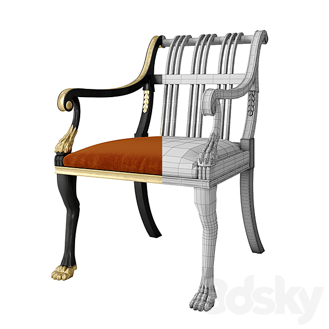 Rose Tarlow brighton armchair DC 315 A 3DSMax File - thumbnail 5