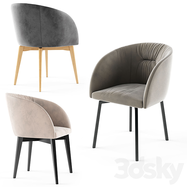 ROSIE SOFT Calligaris armchair 01 3DS Max Model - thumbnail 2