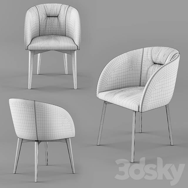 ROSIE SOFT Calligaris armchair 01 3DS Max Model - thumbnail 3