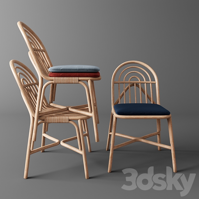 Rotin by Guillaume Delvigne _ Chaise SILLON en 2019 3DSMax File - thumbnail 2