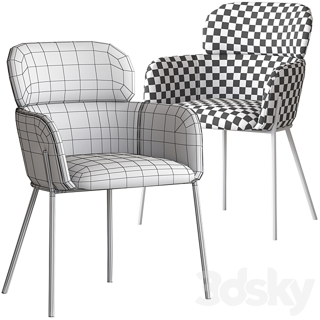 Rowland & Archibald Warrence Dining Chair 3DSMax File - thumbnail 5