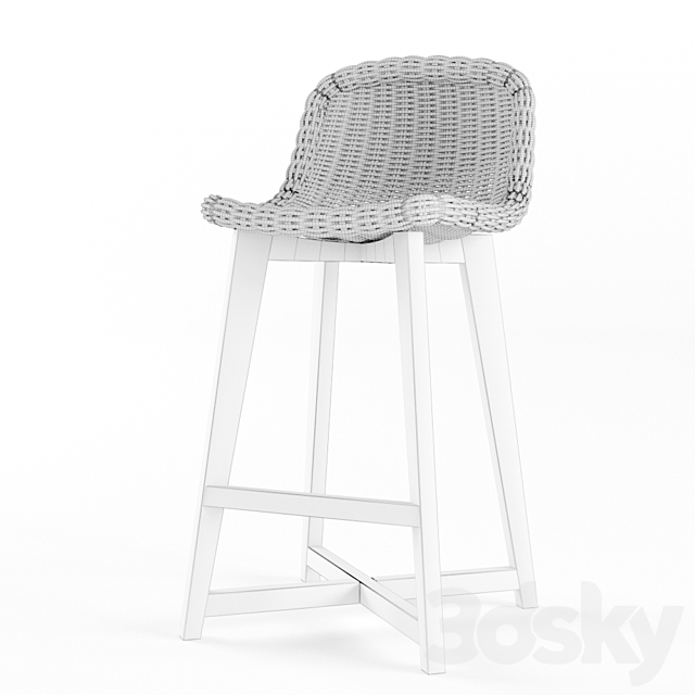 S2DIO – Wood and resin high chair NORWAY 3DSMax File - thumbnail 3