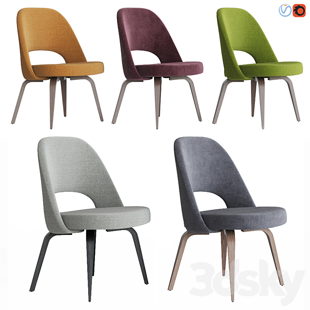 Saarinen Executive Side Chair Knoll 3DSMax File - thumbnail 1