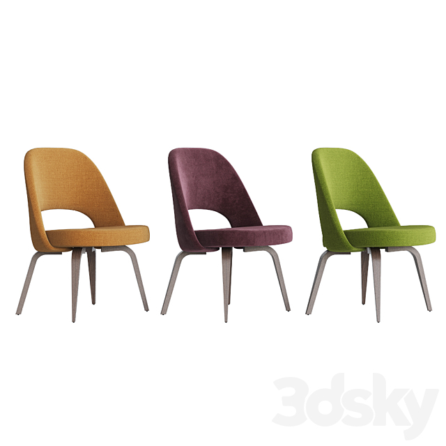 Saarinen Executive Side Chair Knoll 3DSMax File - thumbnail 3