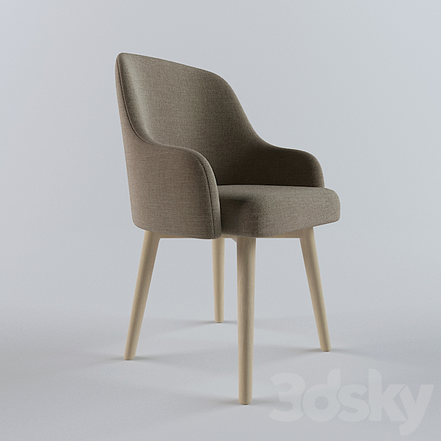 Saddle chair 3DSMax File - thumbnail 1