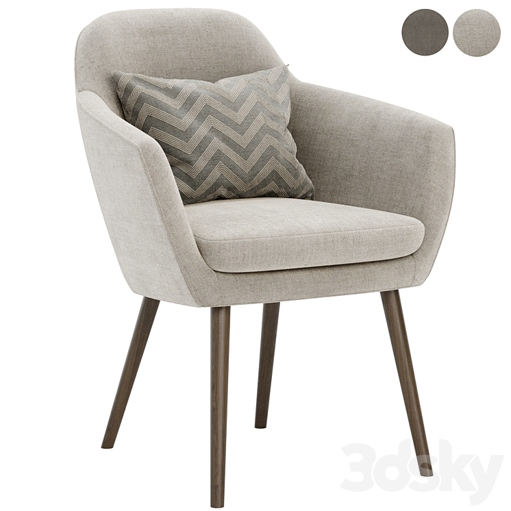 SAIBA Easy chair by Herman Miller 3DS Max Model - thumbnail 1