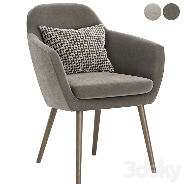 SAIBA Easy chair by Herman Miller 3DS Max Model - thumbnail 2