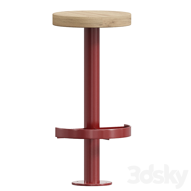 Sally Barstool 3DS Max Model - thumbnail 1