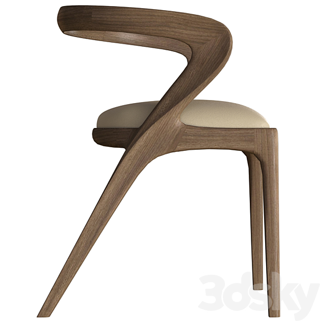 Salma Dining Chair by Agrippa 3ds Max - thumbnail 2