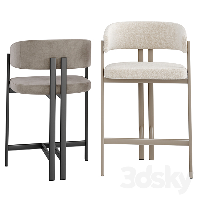 SAVOY LIGHT BAR STOOL 3ds Max - thumbnail 3