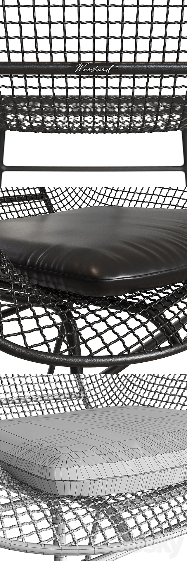 Sculptura Occasional Chair with Cushion 3ds Max - thumbnail 3