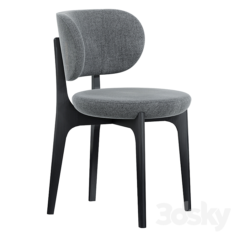 Secolo RICHMOND Dining Chair 3DS Max Model - thumbnail 1