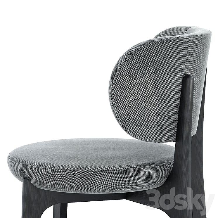 Secolo RICHMOND Dining Chair 3DS Max Model - thumbnail 2